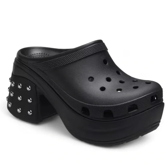 Crocs Unisex Adult Siren Studded Clog – Black – Size M13/W15 – NWT - Picture 4 of 12